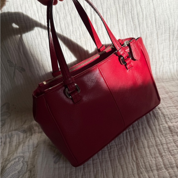 Coach Red Leather Mini Satchel – Classic Design - Picture 5 of 16